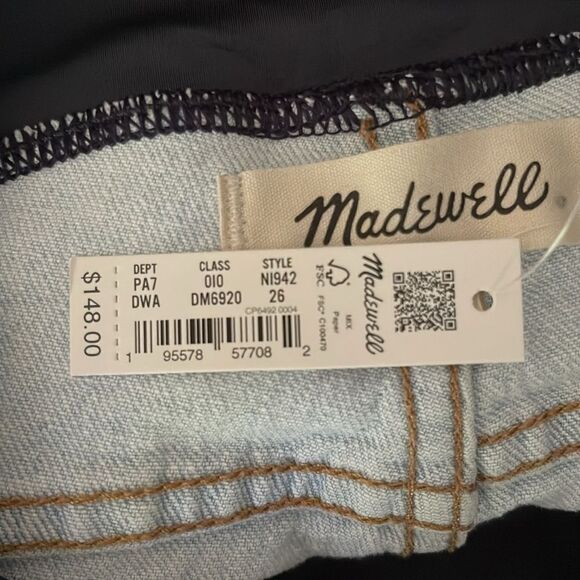Madewell The Maternity Over-the-Belly Perfect Vintage Jeans in Delora Wash.Sz 26 - Picture 14 of 16